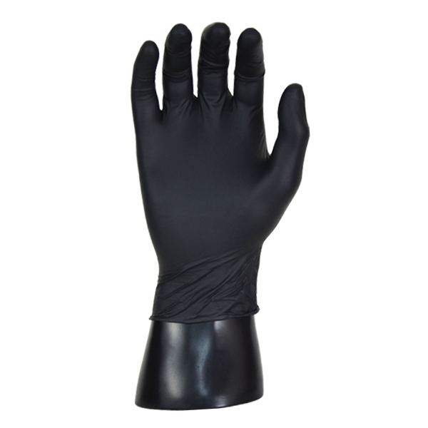 Guante Nitrilo Desechable sin Polvo (Paq. con 100 Pieza) APP Negro G-N402-BK - 1